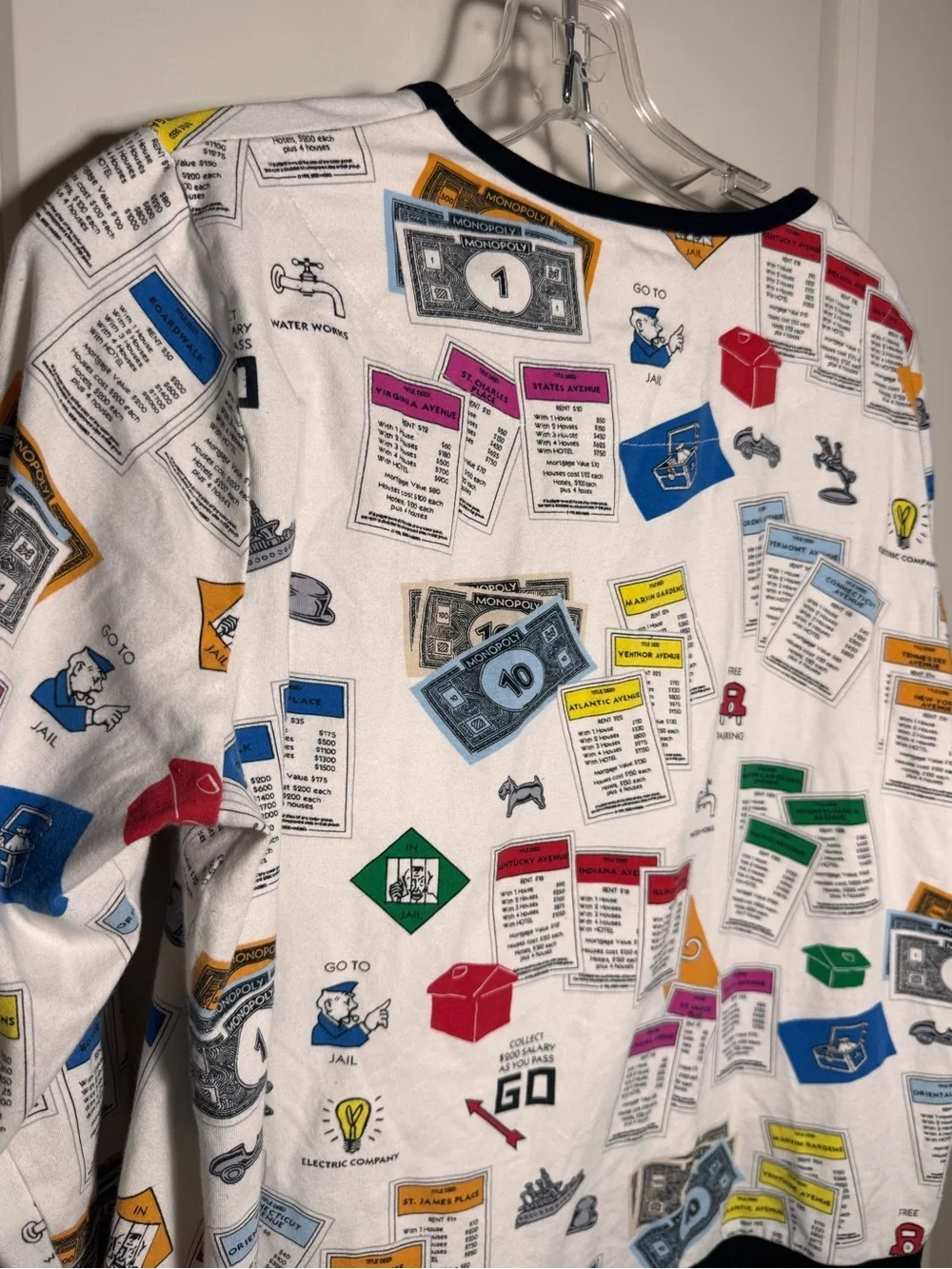 Bed Head Pajamas let’s play Monopoly Organic Size M